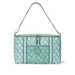 Victoria's Secret Seashell Cooler Beach Tote, White/Green, Medium, New w/Tags